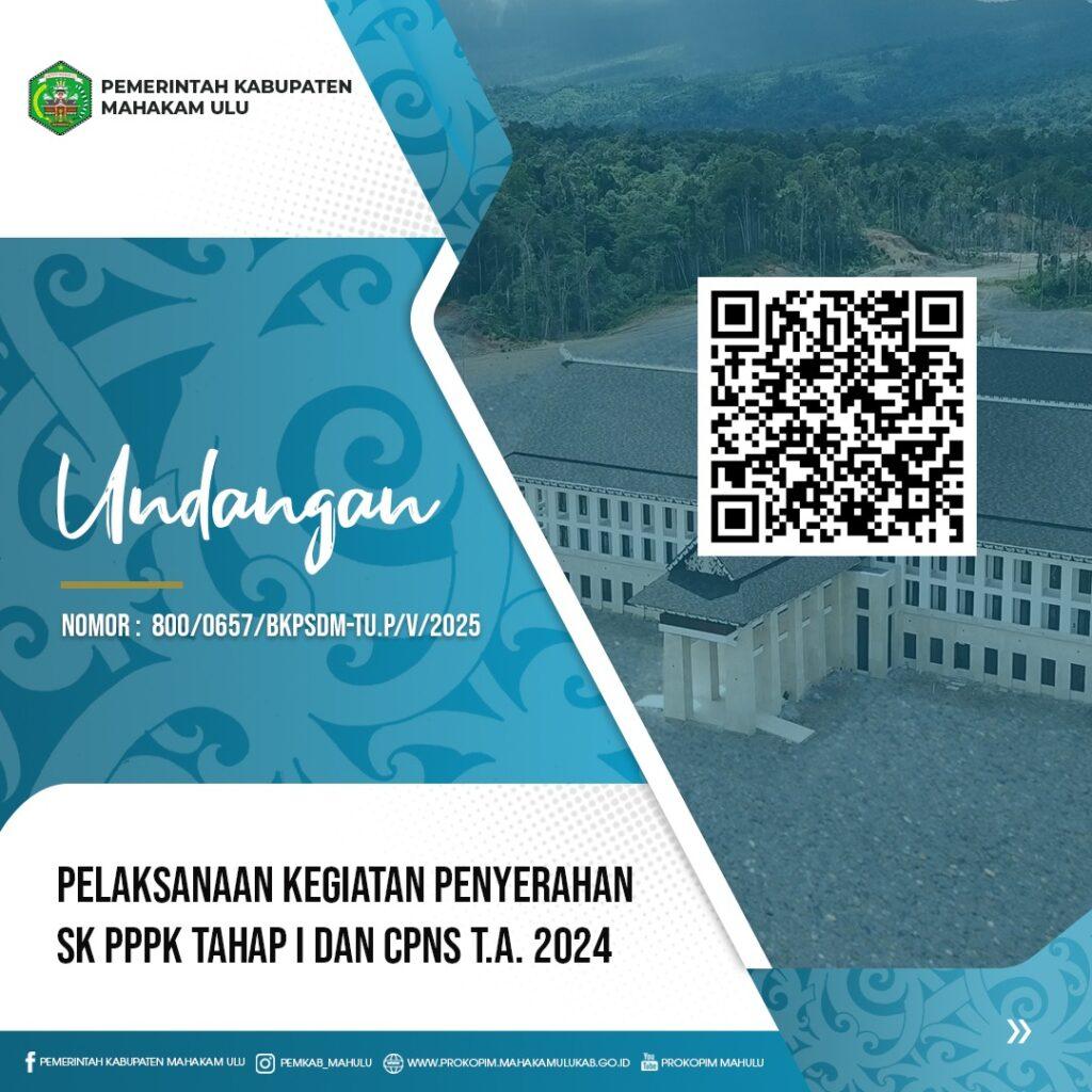 Undangan Pelaksanaan Kegiatan Penyerahan SK PPPK Tahap I dan CPNS T.A 2024