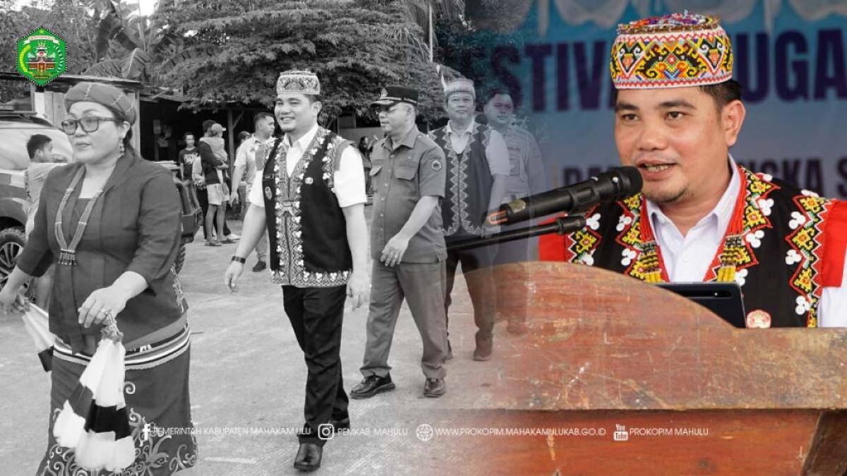 Wabup Mahulu Buka Festival Nugal dan Pasar Seni Rakyat 2025